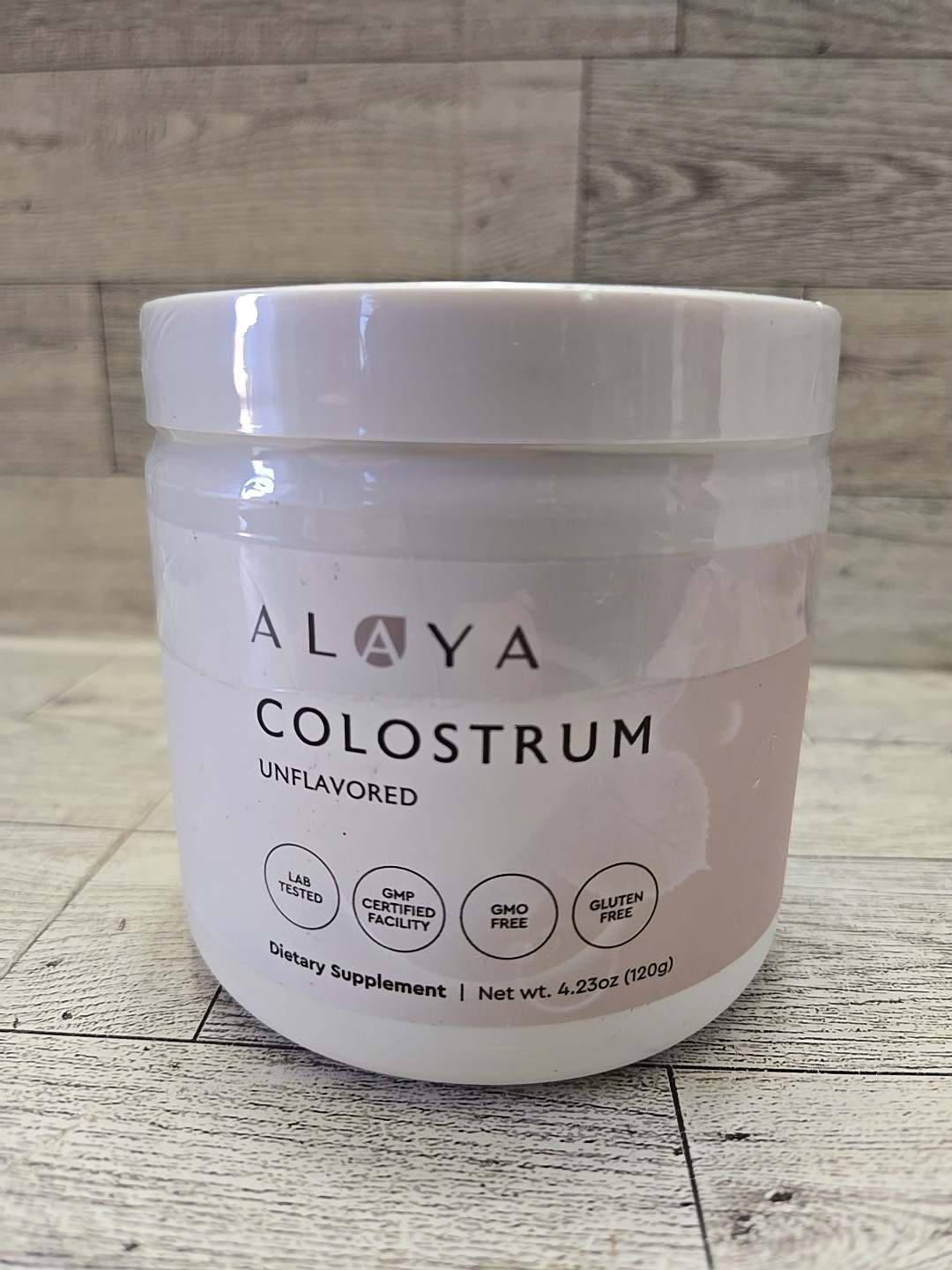 Alaya Colostrum Unflavored – Bovine Colostrum Powder 4.23 oz. (120g) Exp. 3/27
