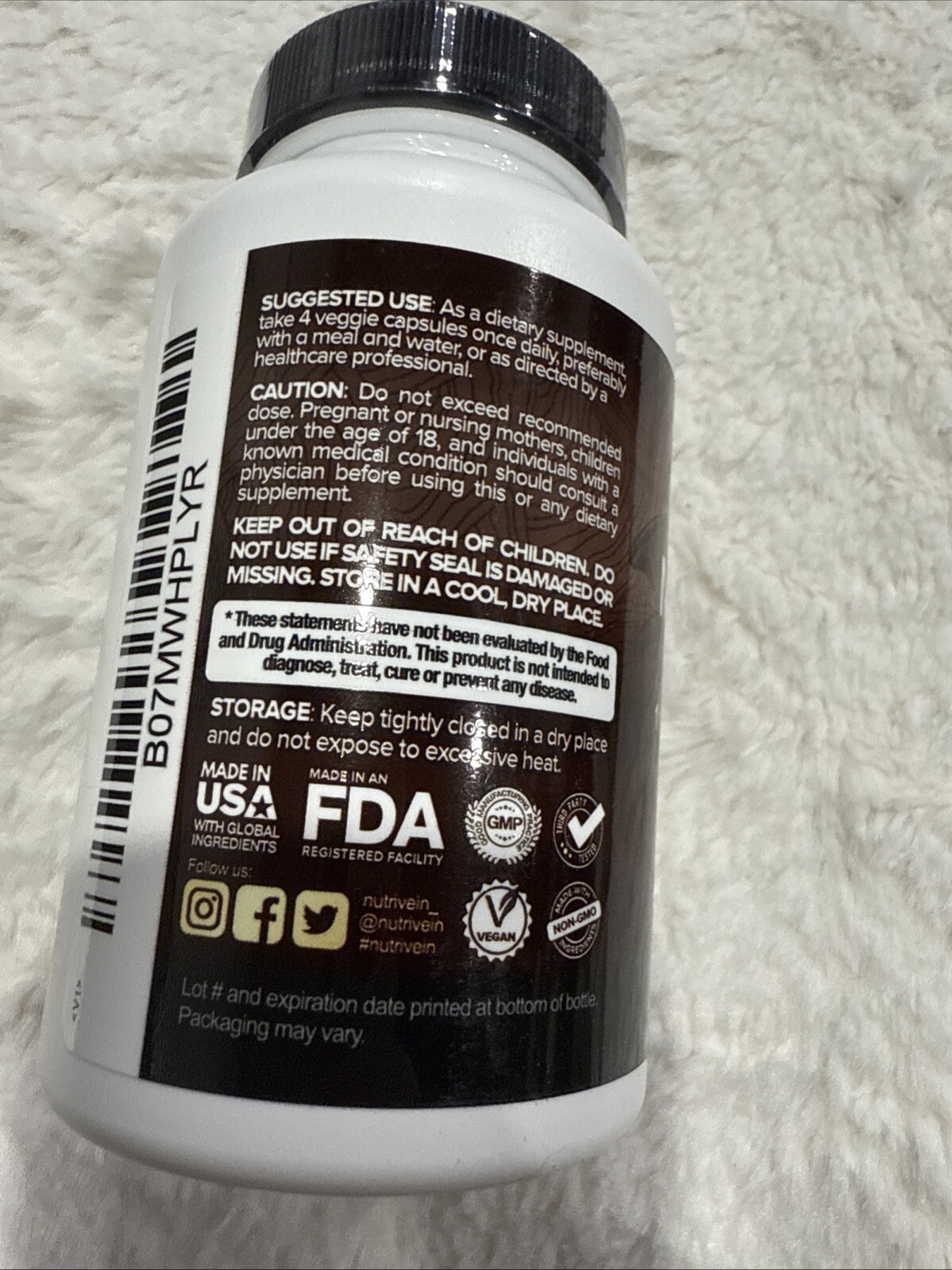 Nutrivein Mushroom Complex Supplement 2600Mg (120Capsules) 11 Organic Mushrooms