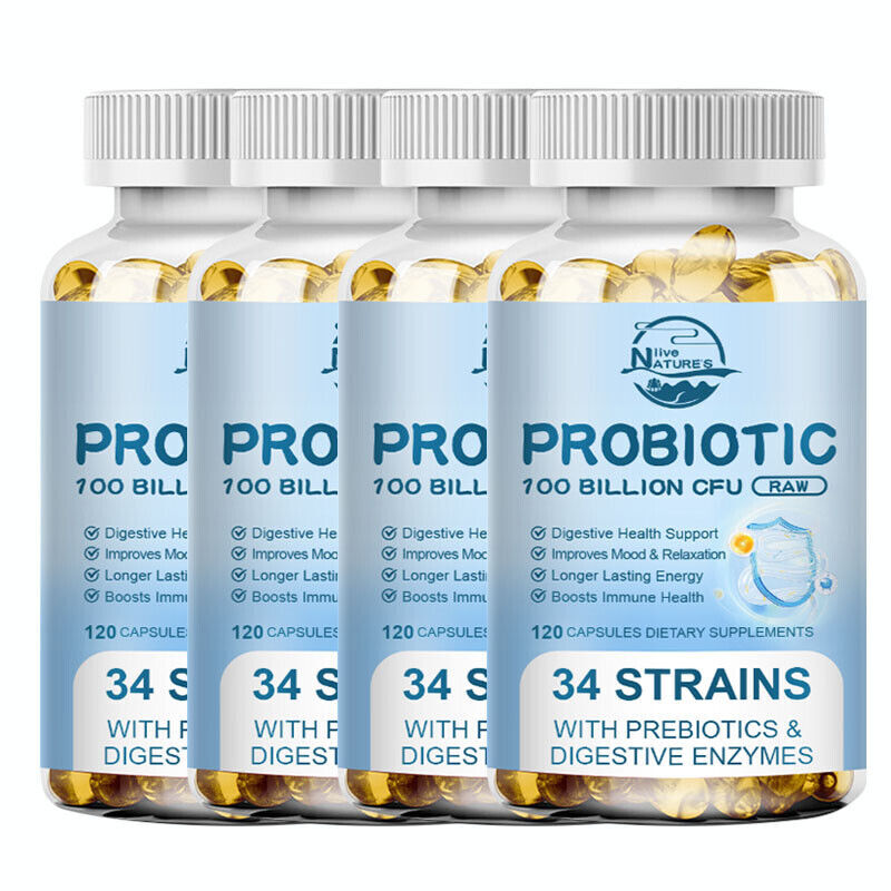 Probiotics 100 Billion CFU Potency Digestive Immune Health 120/240/480 Capsules
