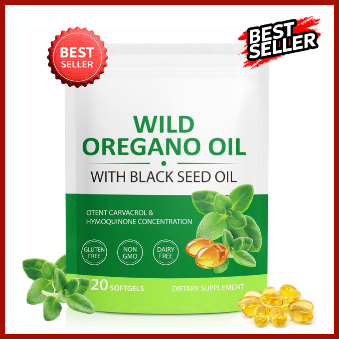 Resilia Oregano Oil Capsules 120 Count 6000mg Oil of Oregano with Black Seed !!!