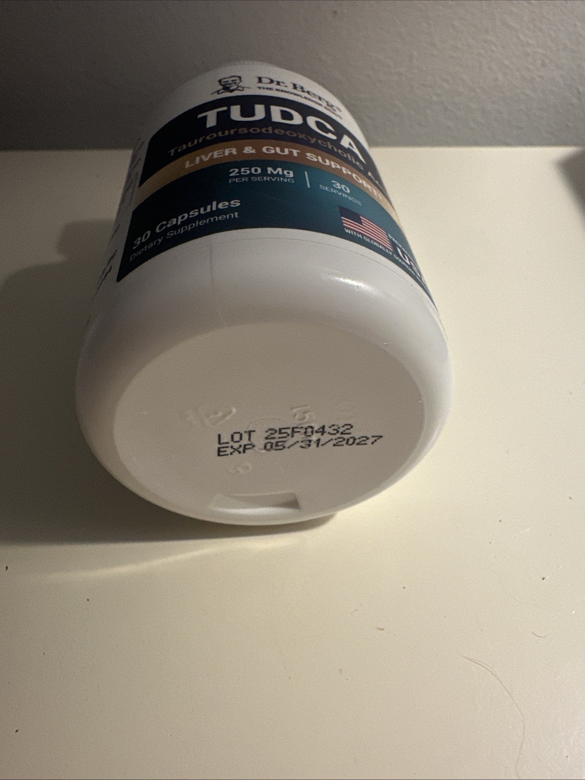 Dr. Berg TUDCA Supplement (Tauroursodeoxycholic Acid) – 30 Count – Brand New