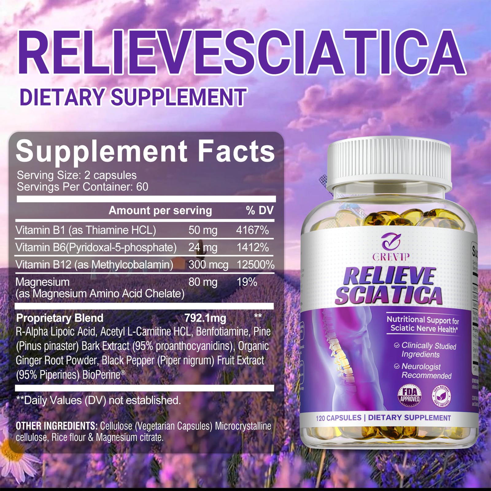 Relieve Sciatica Capsules – Hip Joint Sciatica Pain Relief & Inflammatory