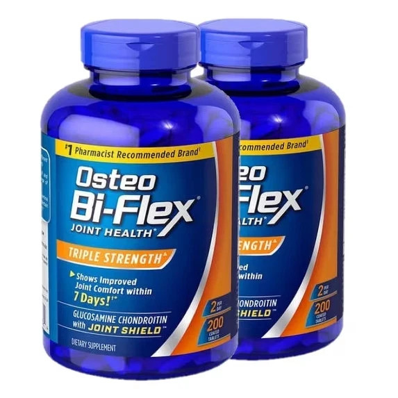 3 Pack Osteo Bi-Flex Triple Strength Dietary Supplement 200 Tablets / Exp 2028