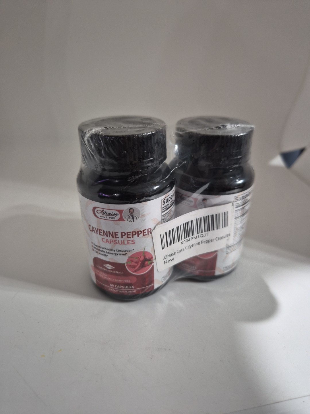 Pack Of 2 Alliwise Cayenne Pepper Capsules – 60 Capsules Each