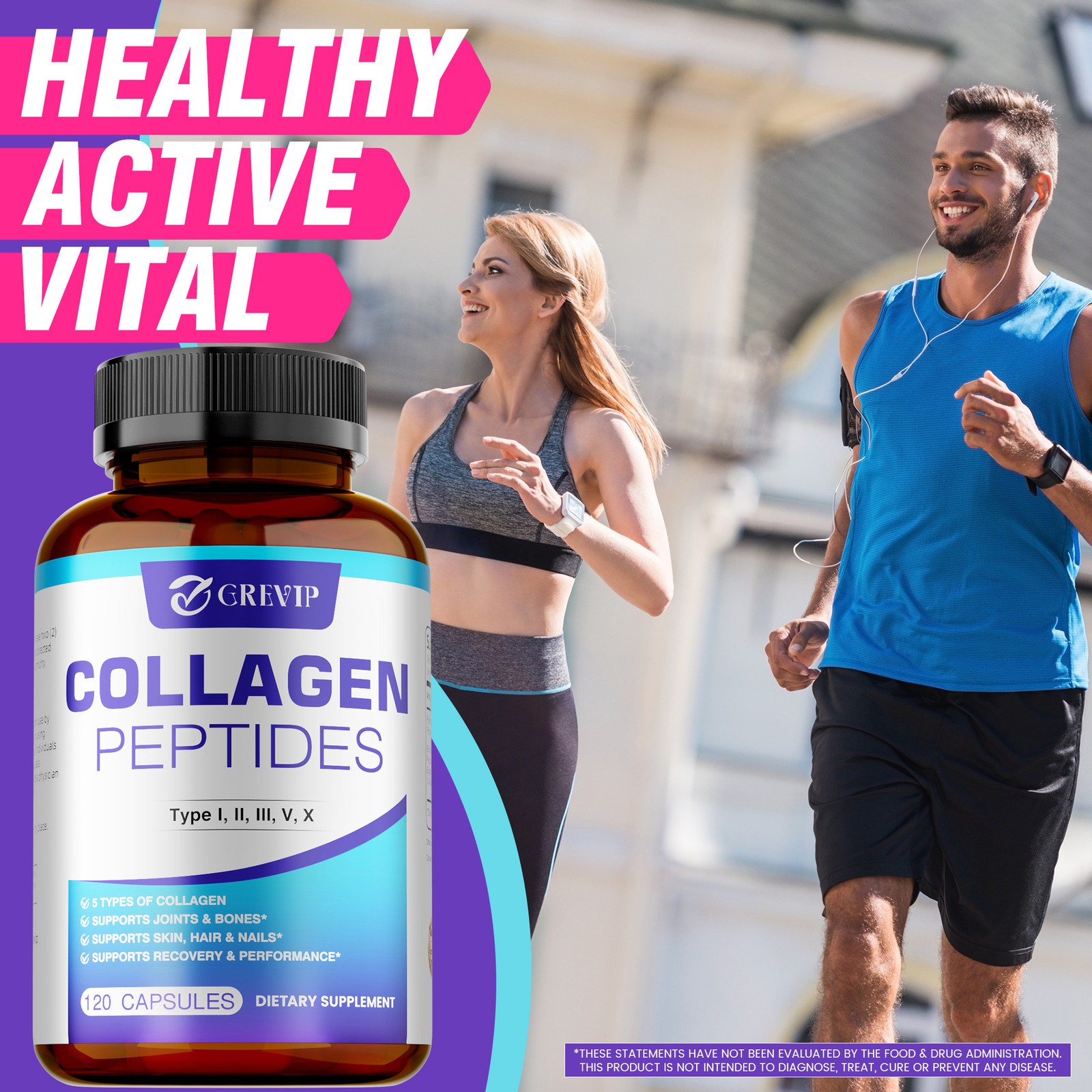 Collagen Peptides 240pcs-Promotes Collagen Production,Improves Skin,Joint Health