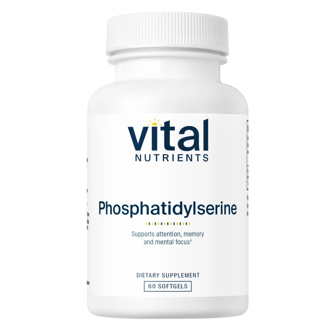 Vital Nutrients Phosphatidylserine 60 Softgels Exp:01/2026 FREE SHIPPING