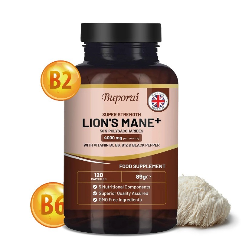 Lions Mane Mushroom 120pcs, Improve Thinking, Concentration and Work Efficiency