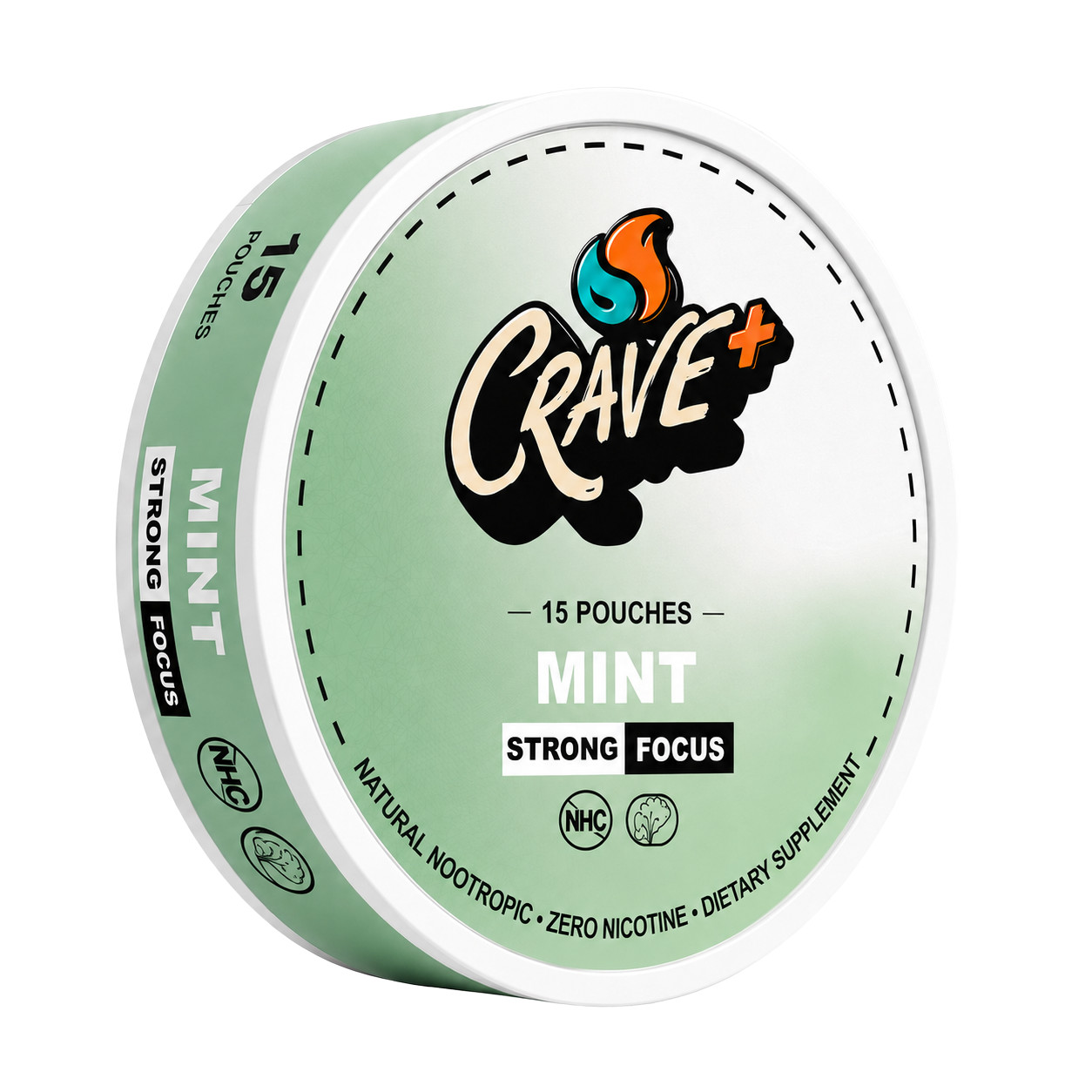 Energy Pouches Ultra Focus Nootropic (Mint, 3 Can) Caffeine Nicotine-Free