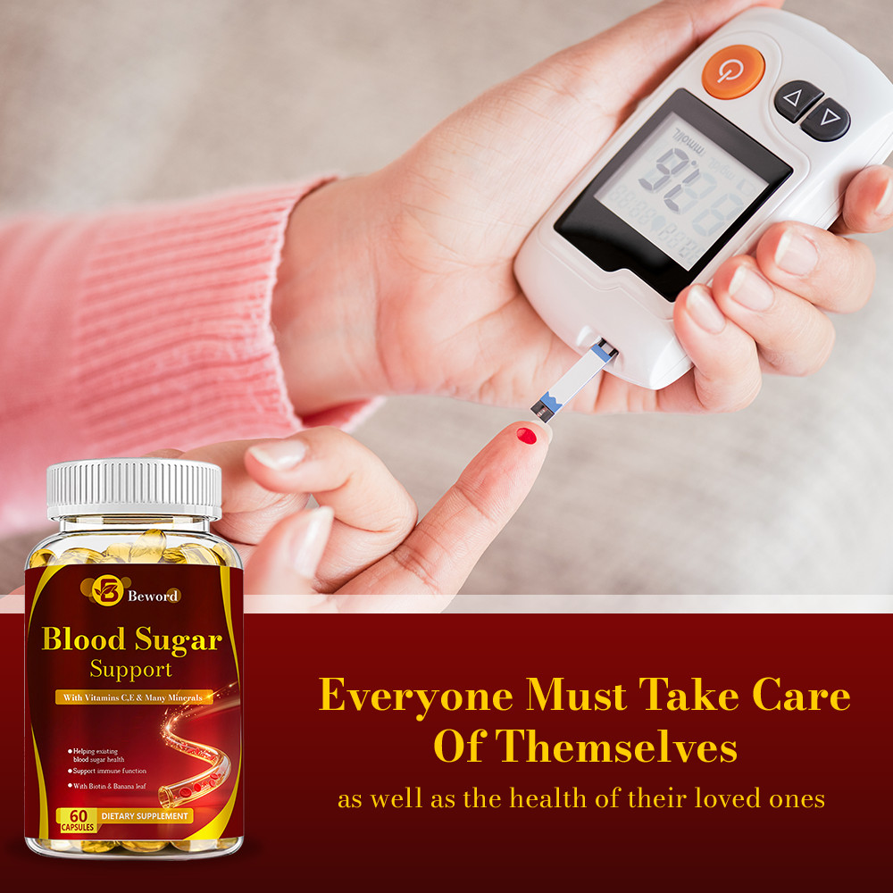 Blood Balance Capsules – Blood Sugar Support & Blood Pressure Supplement 60Pills