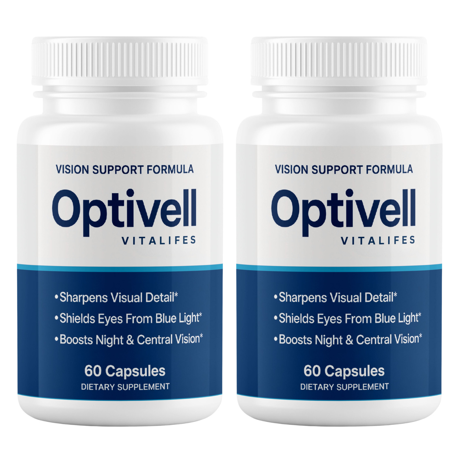 (2 Pack) Optivell Vision Support Formula, Opti Vell Eye Health (120 Capsules)