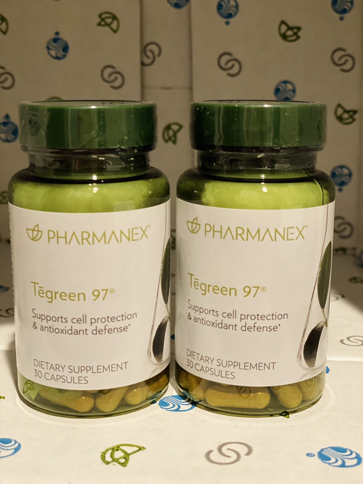 2x NU SKIN Authentic PHARMANEX CELL PROTECTION Tegreen 97® (30 count) Exp09/2024