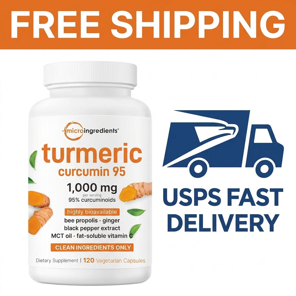 Turmeric Curcumin Supplement 1000mg 95% Curcuminoids Veggie Caps