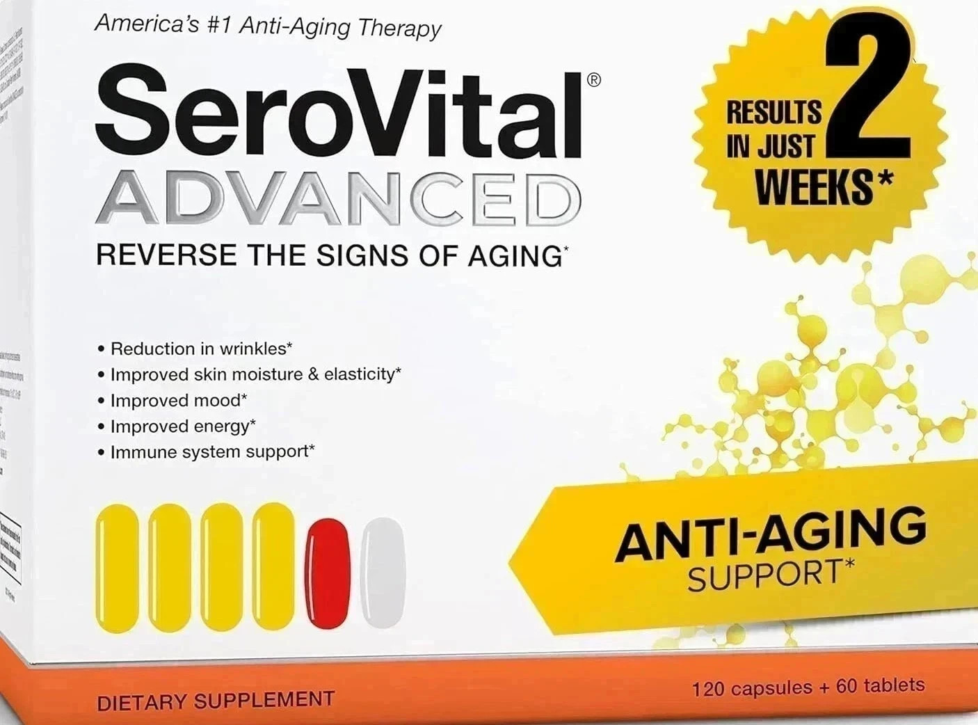 SeroVital Advanced Dietary Supplement 120 Capsules + 60 Tablets Fast Shipping