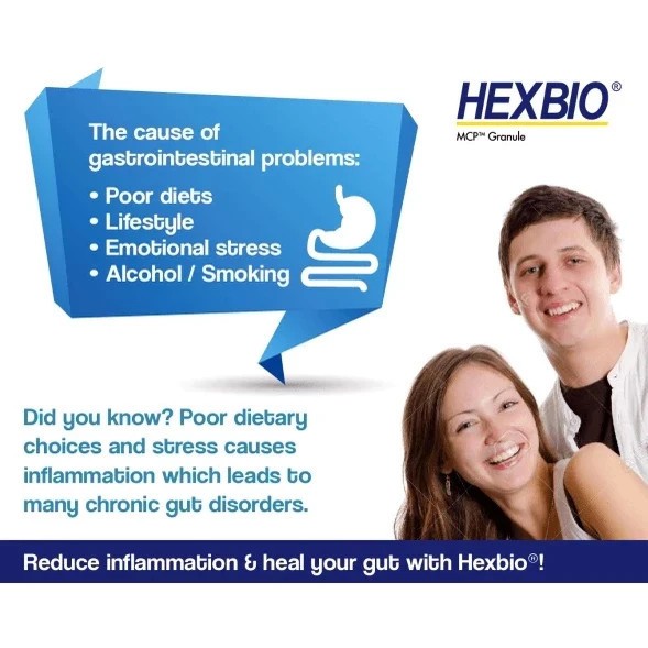 1 Box Hexbio Probiotic Granule For Constipation Diarrhea ( 3g x 45’s) Free Ship