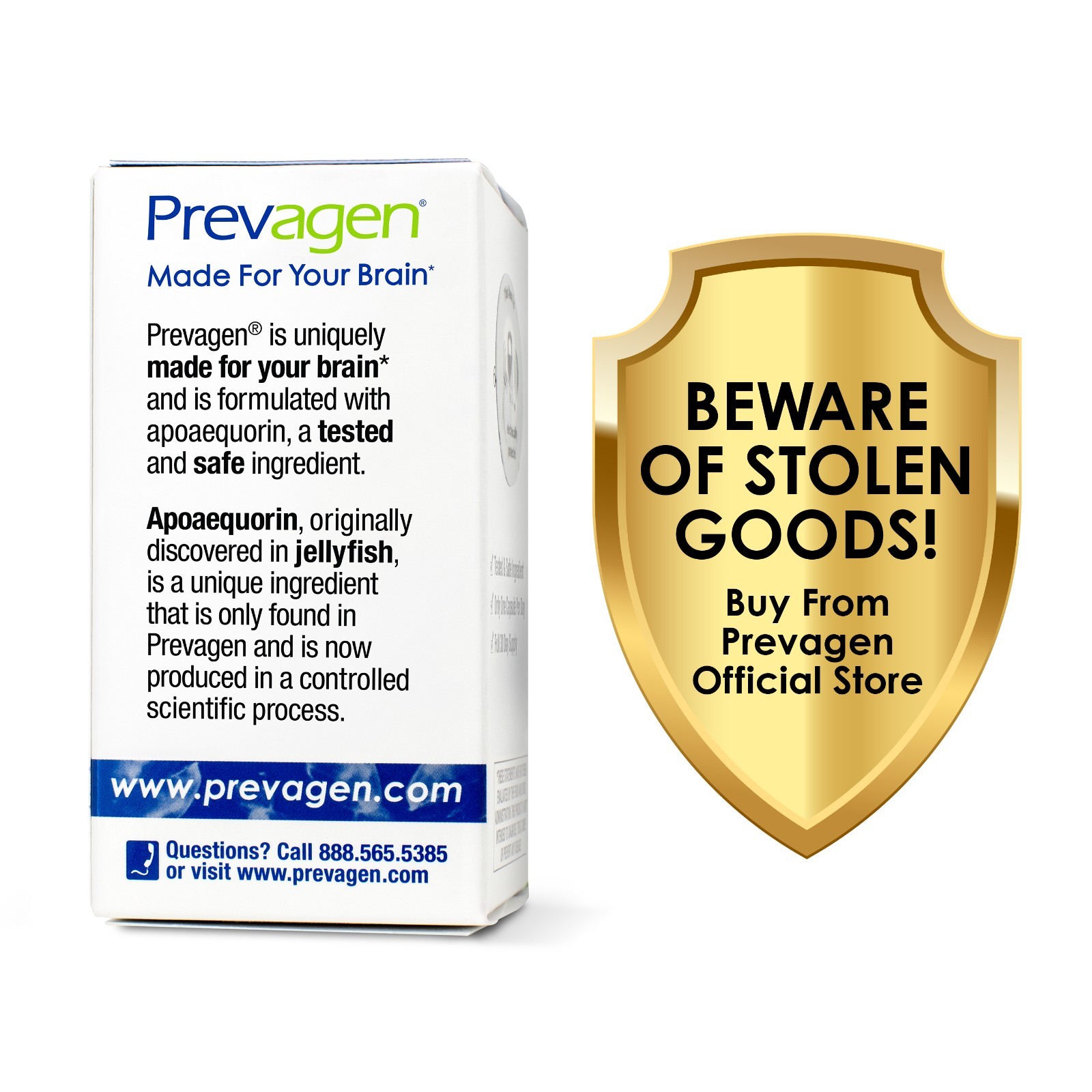 Prevagen Regular Strength 10mg Capsules – 30 Count – 3 Pack (90-Day Supply)