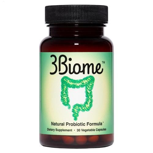 3Biome Natural Probiotic Dietary Supplement Non-GMO & Gluten Free, 30 Vegan Caps