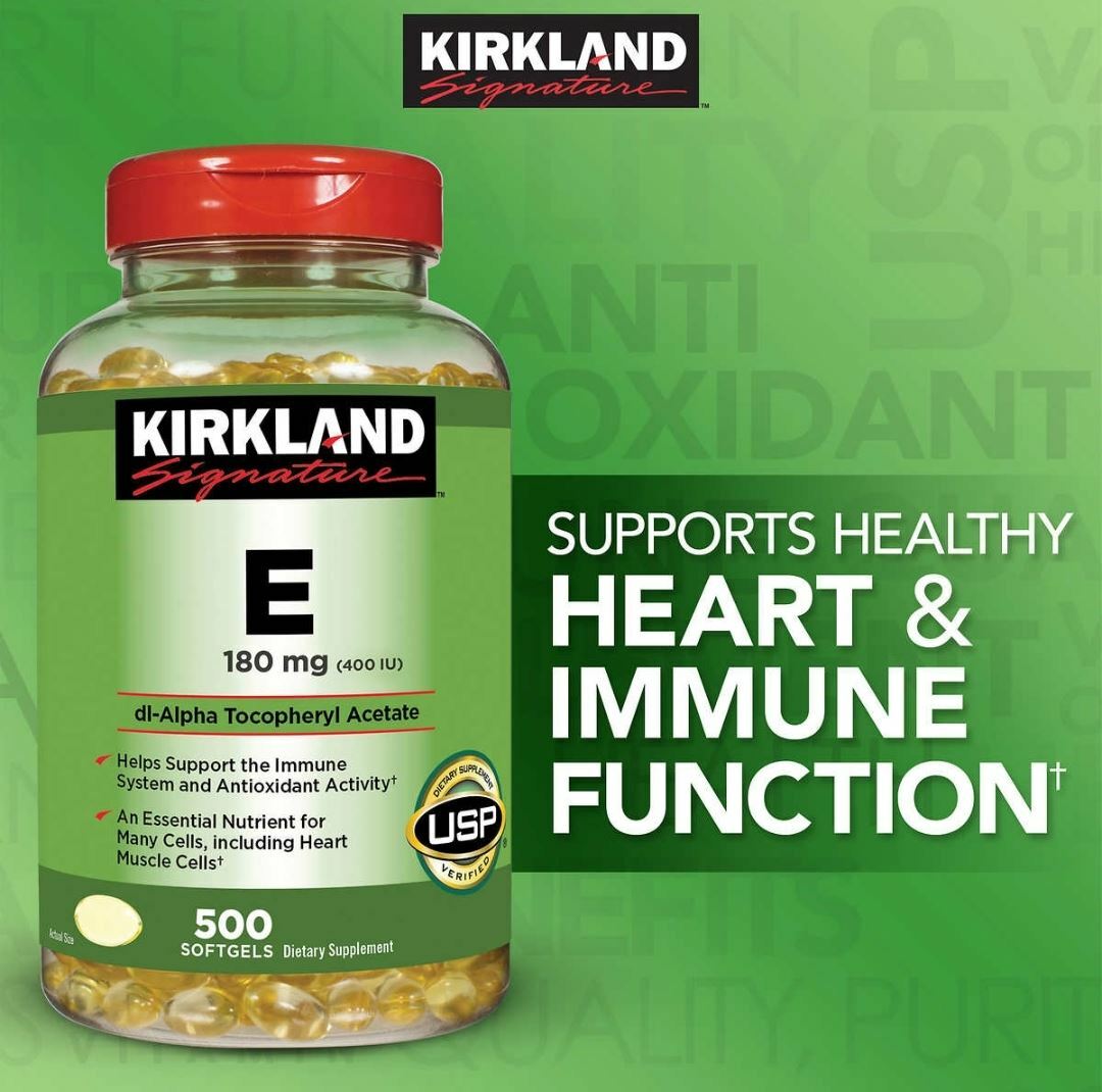 Kirkland Signature Vitamin E 180 mg., 500 Softgels