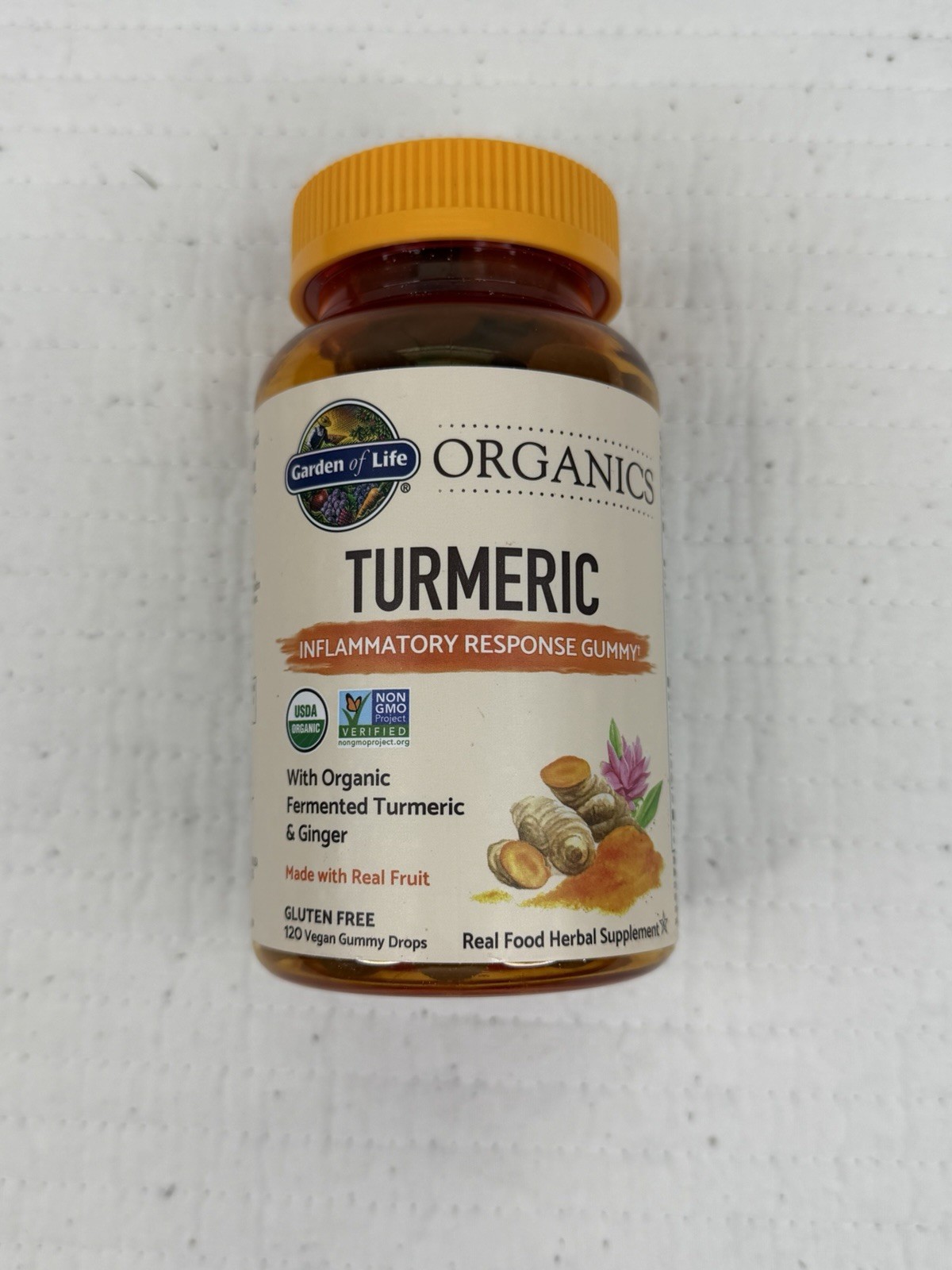 Garden of Life Turmeric Inflammatory Response 120 Vegan Gummy Drops BB: 9/2026