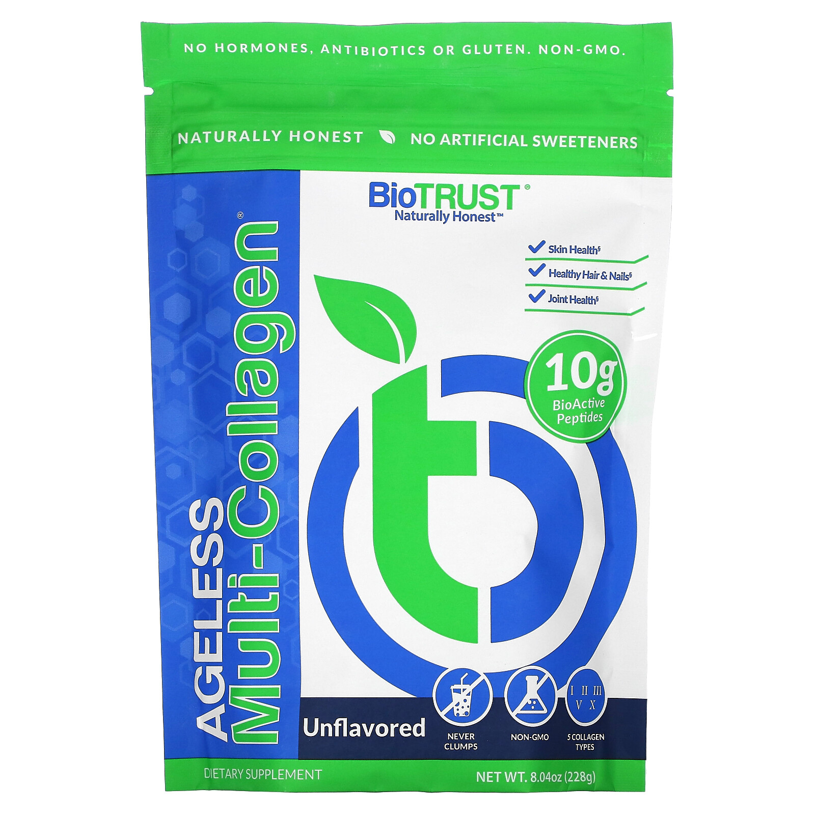 Ageless Multi-Collagen, Unflavored, 8.04 oz (228 g)