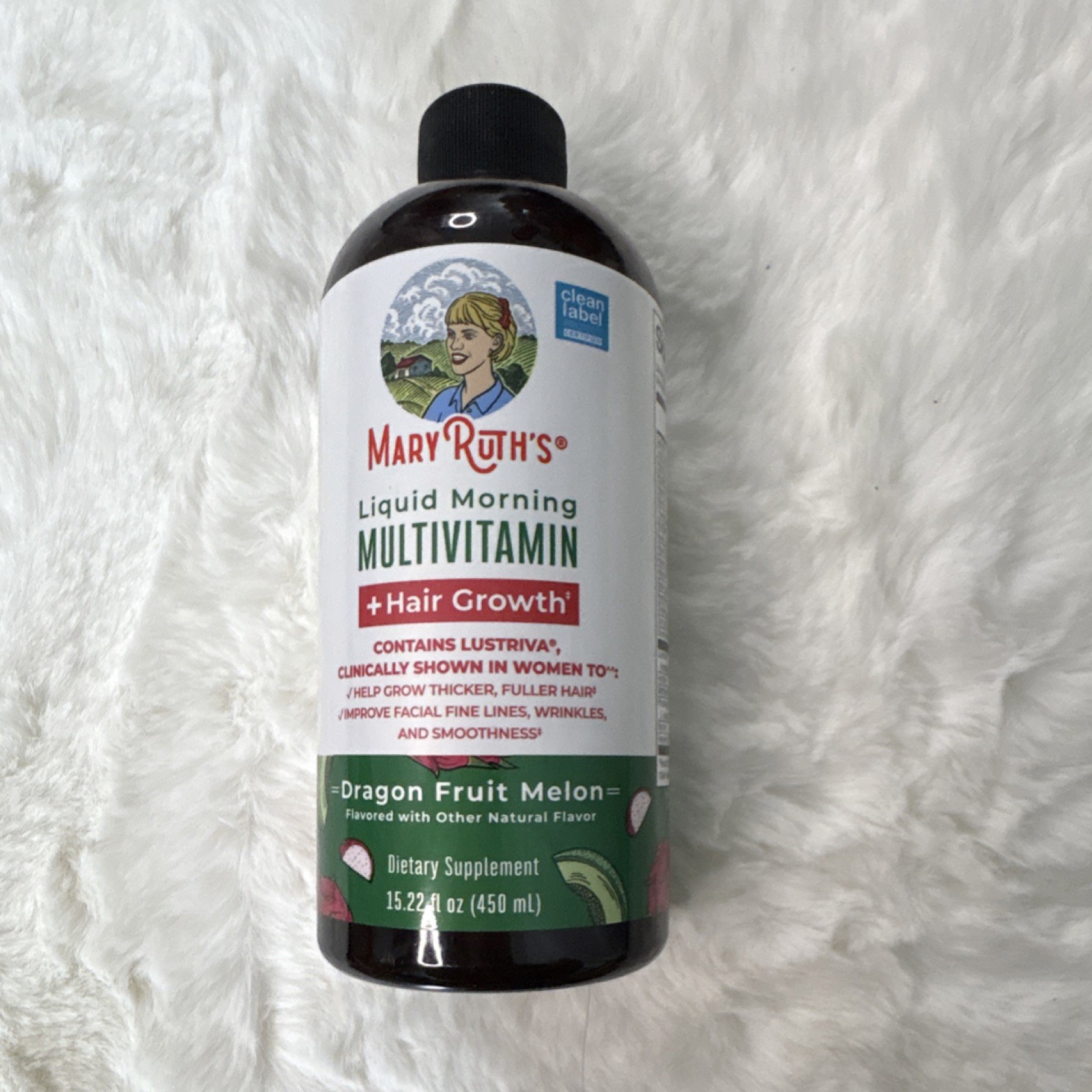 MaryRuth’s Liquid Multivitamin Hair Growth Dragon Fruit Melon 15.22 fl oz