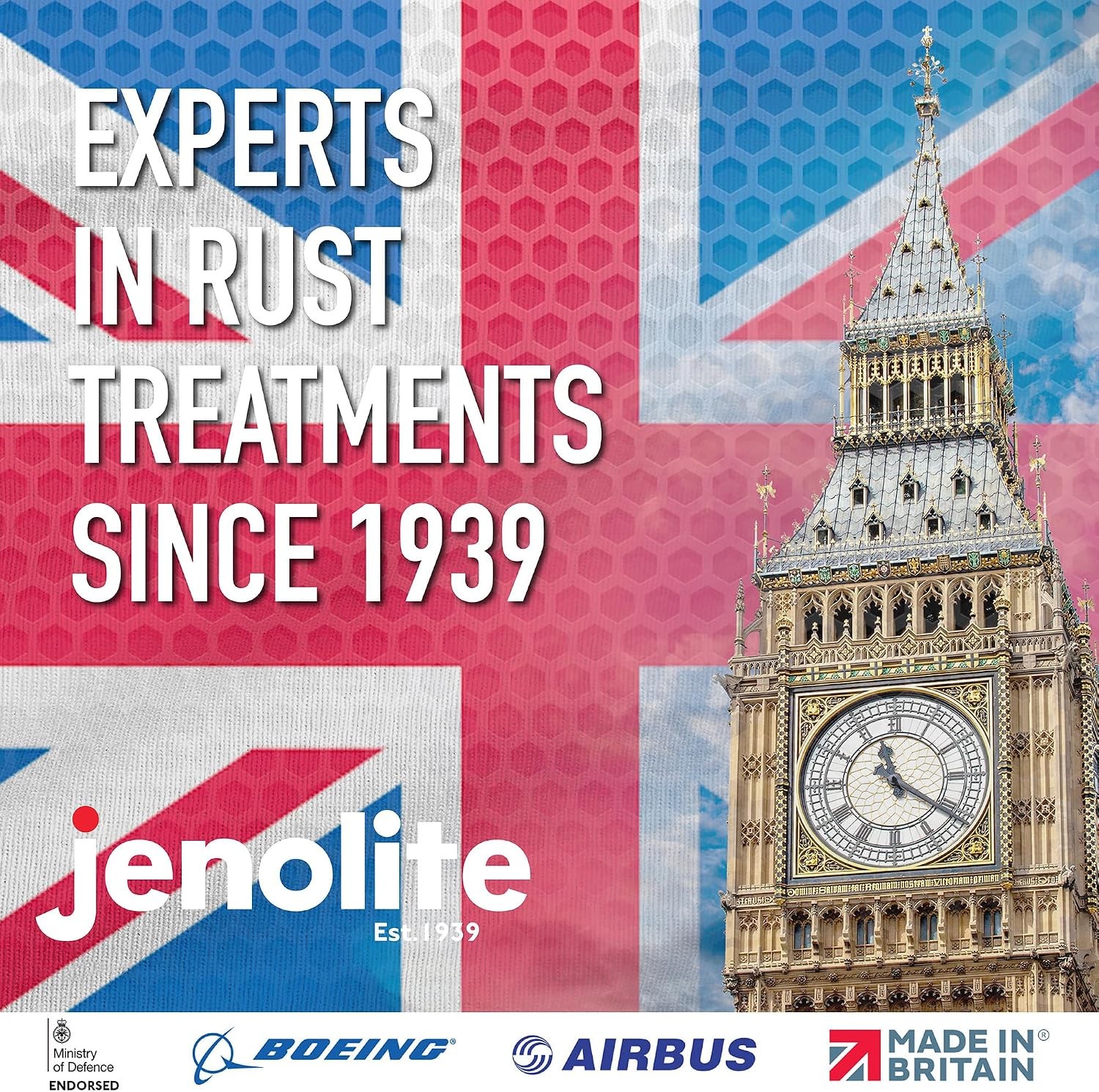 JENOLITE Rust Converter Trigger Spray for Metal 500 ml (16.9 fl oz) All In One F