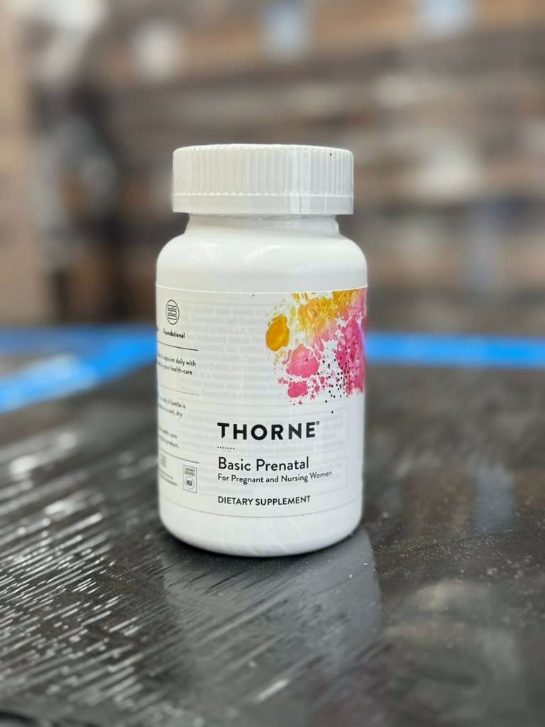 Thorne Basic Prenatal 90 Capsules • NEW • Exp 07/27 • Methylated Folate & Cholin