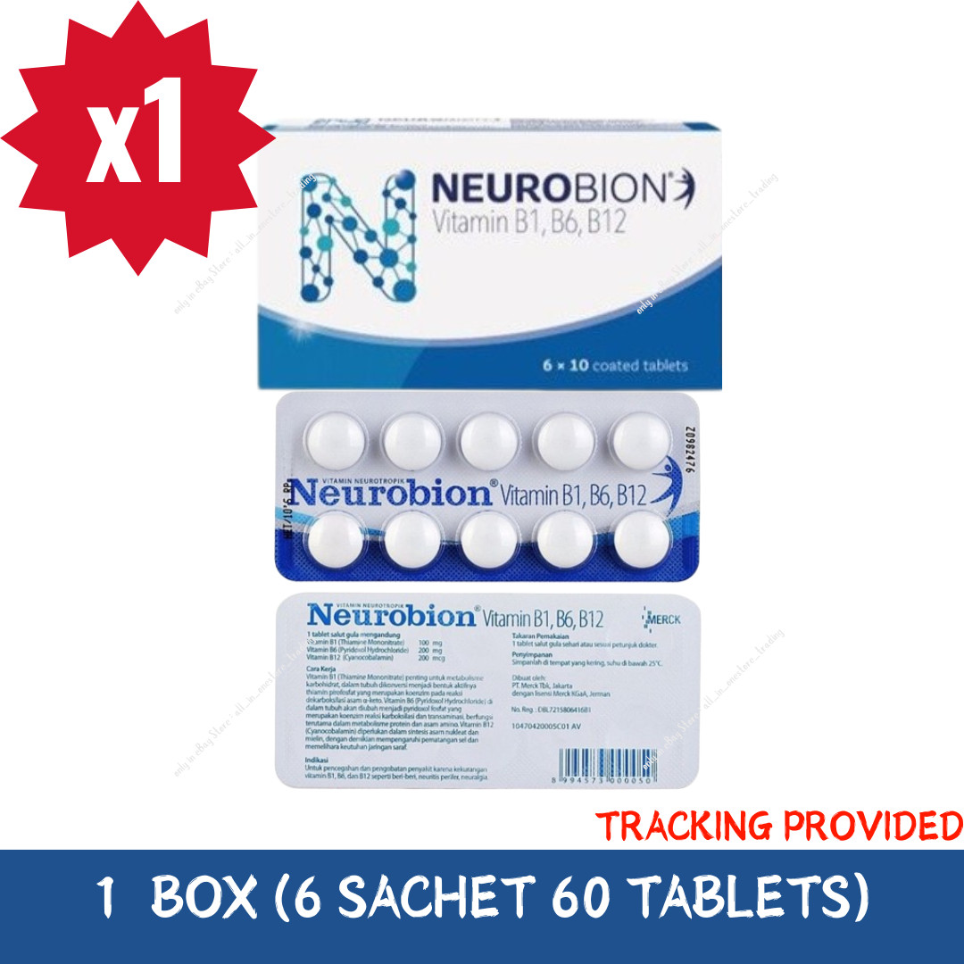 Neurobion B Complex Tablet Nerve Health B1 B6 B12 Supplement 1/2/4/6/8/10 Box