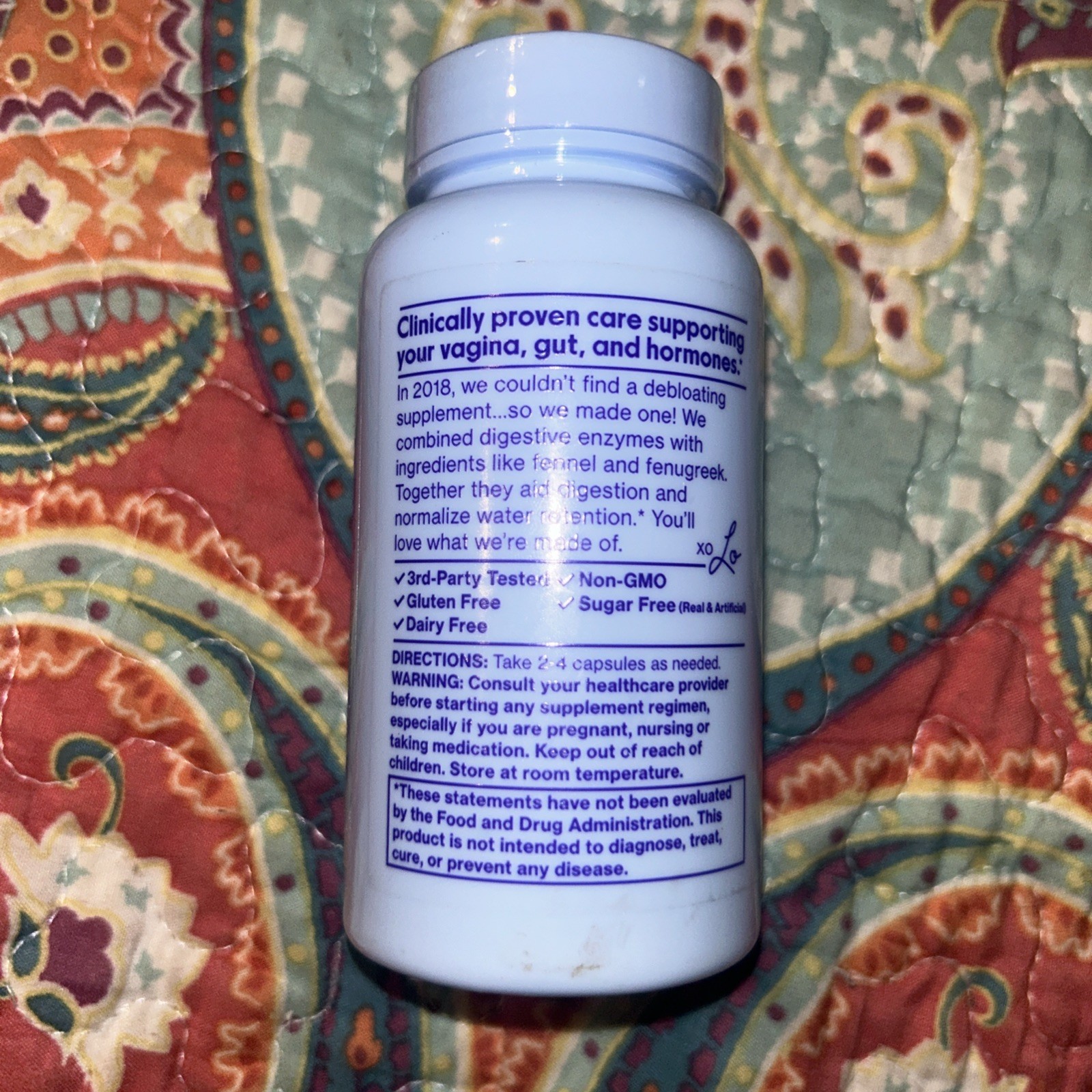 Love Wellness Bye Bye Bloat Digestive Enzymes Bloating Relief Exp 10/26