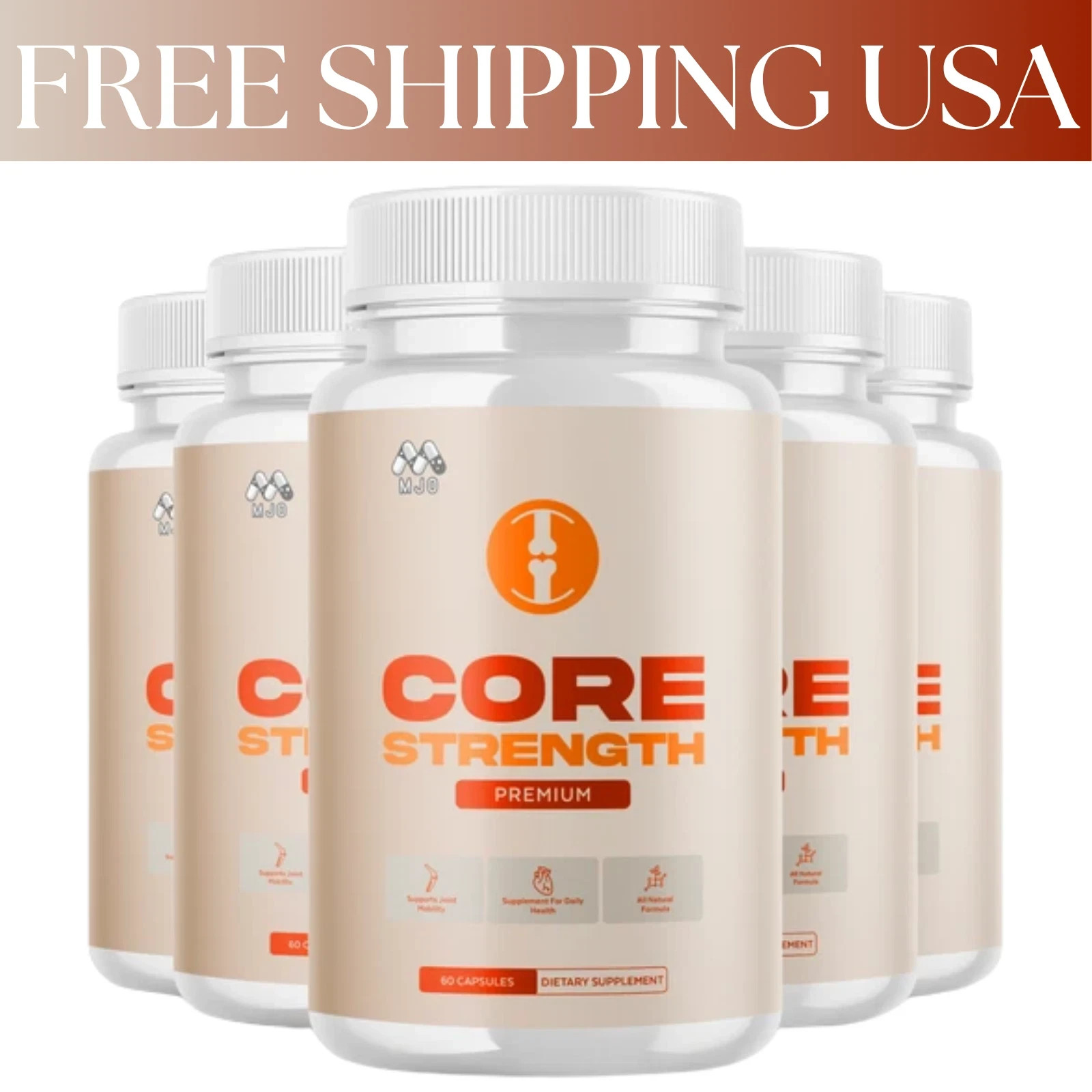 (5 Pack) Core Strength Joint Support Advanced Formula CoreStrength 300 Capsules