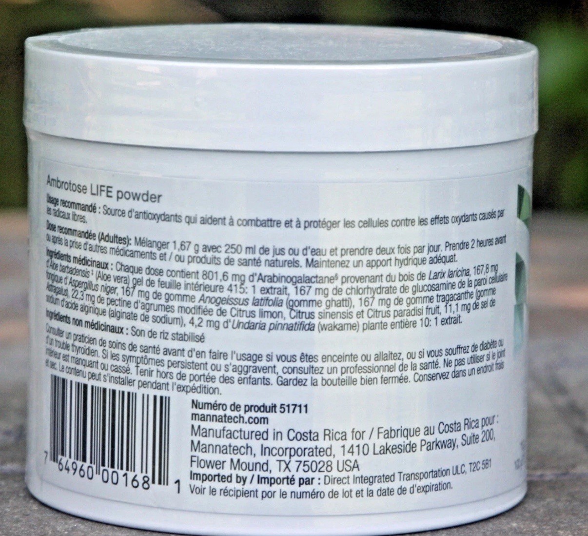 Mannatech Ambrotose LIFE 100G New & Sealed EXP 2/27