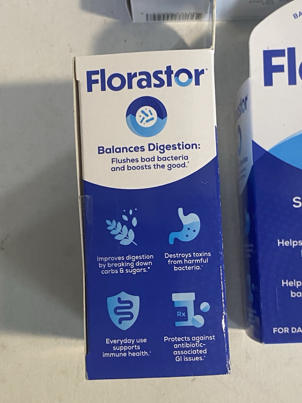 Lot of 3 Florastor Dual Action Daily Probiotic Supplement 20 Capsules Each