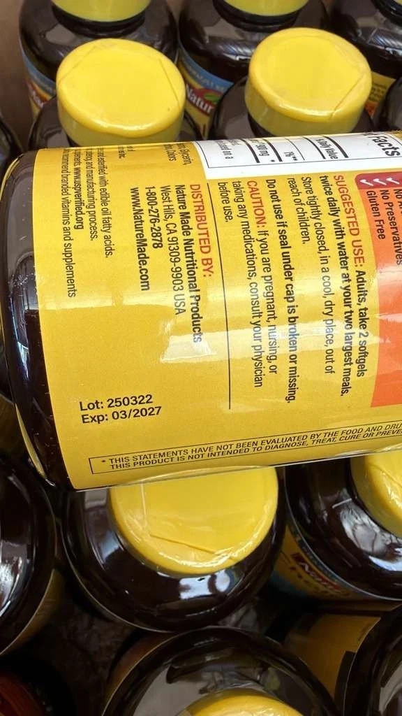 package of 3 Nature Made CholestOff Plus 900mg 210 Softgels EXP 03/27