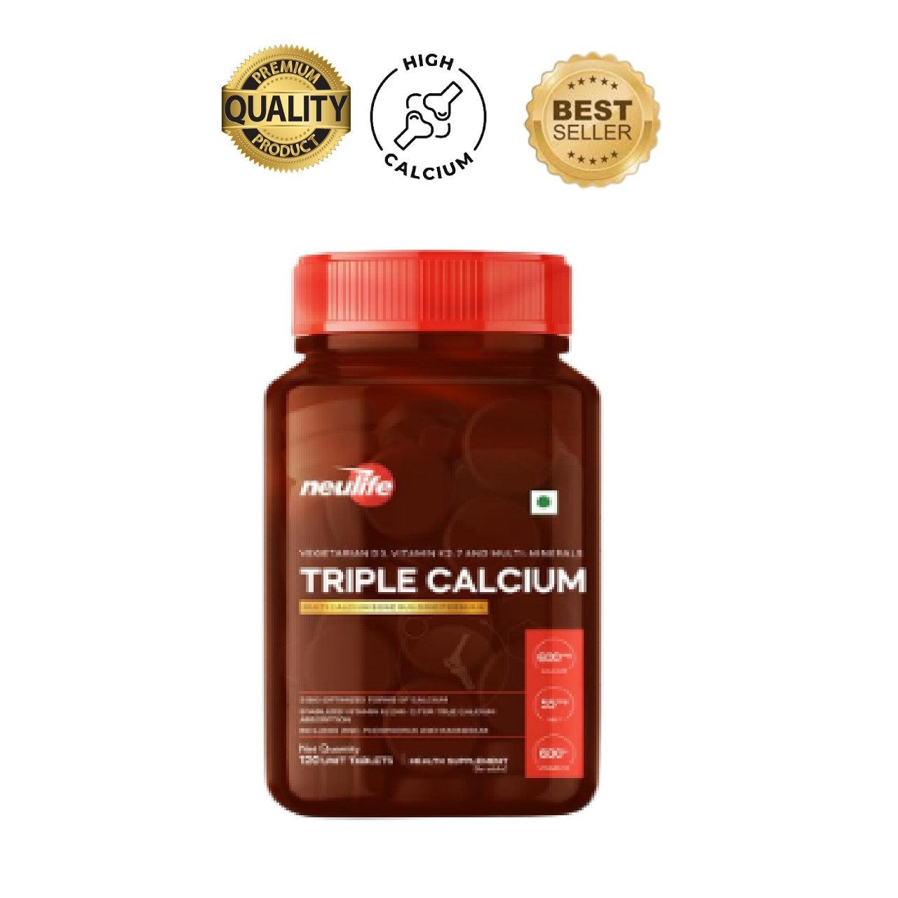 Neu.life Triple Calcium K2-7 D3 120 Tabs Bone Support