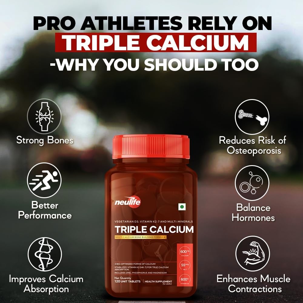 Neu.life Triple Calcium K2-7 D3 120 Tabs Bone Support
