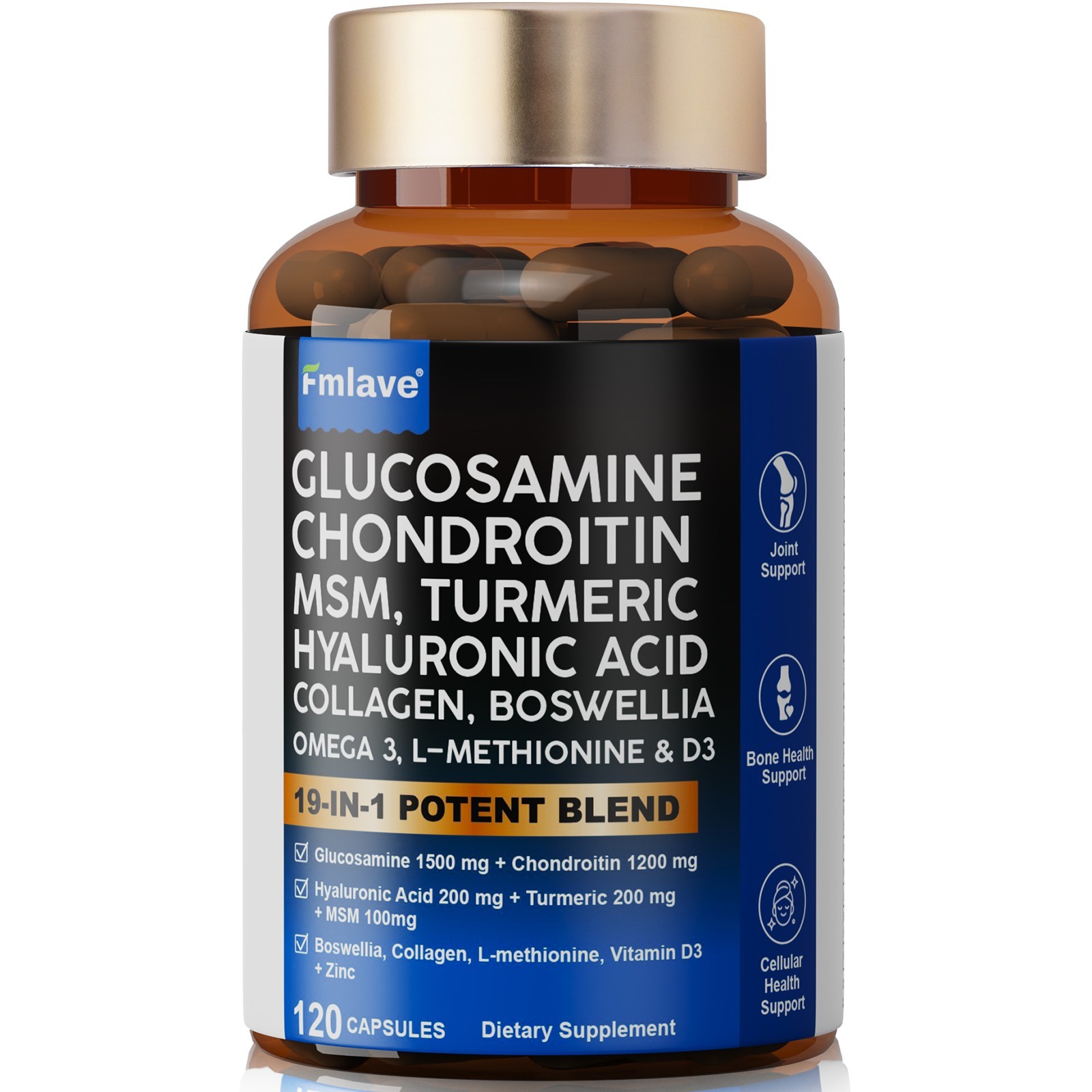 2 Pack Joint Care capsules, 240 Ct Premium Pain Relief Joint Support Glucosamine