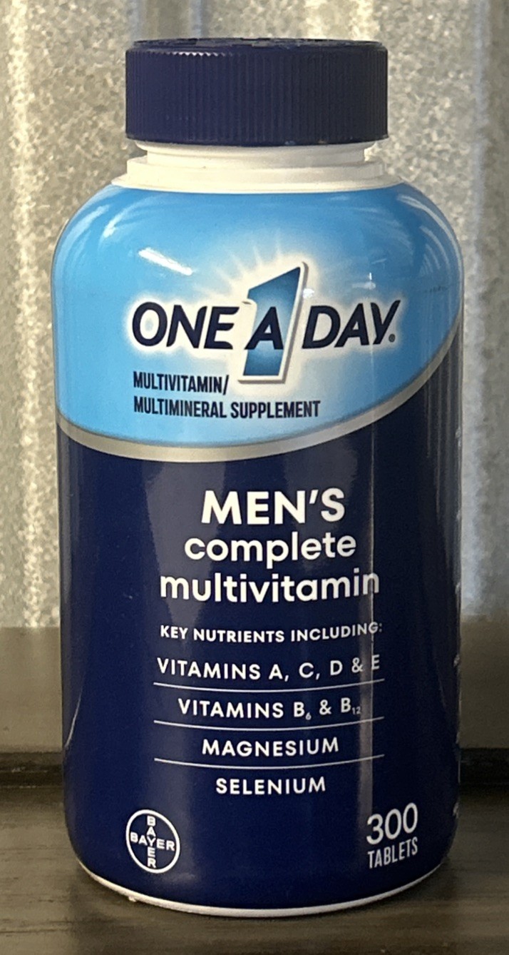 One A Day Men’s Complete Multivitamin 300 Tablets Exp 8/2027