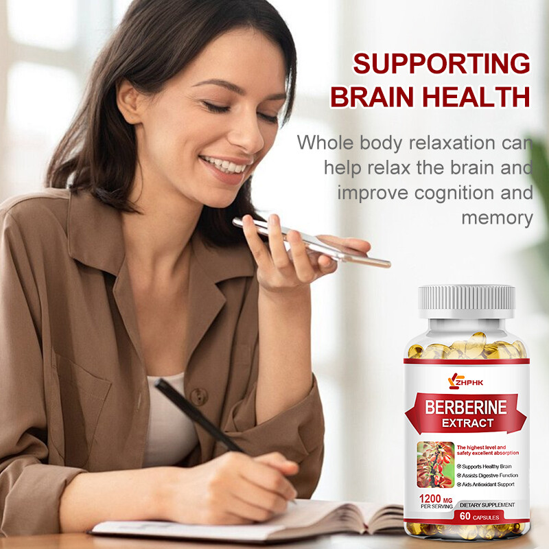 100% Pure Berberine HCL Softgels 1200mg, Healthy Cholesterol, Anti-inflammatory