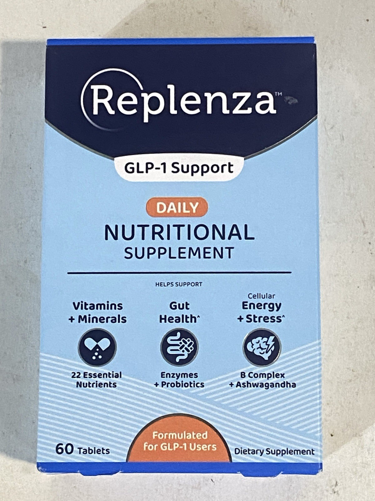 Replenza Daily Nutritional Supplement 60ct Exp-08/2026 NEW SEALED