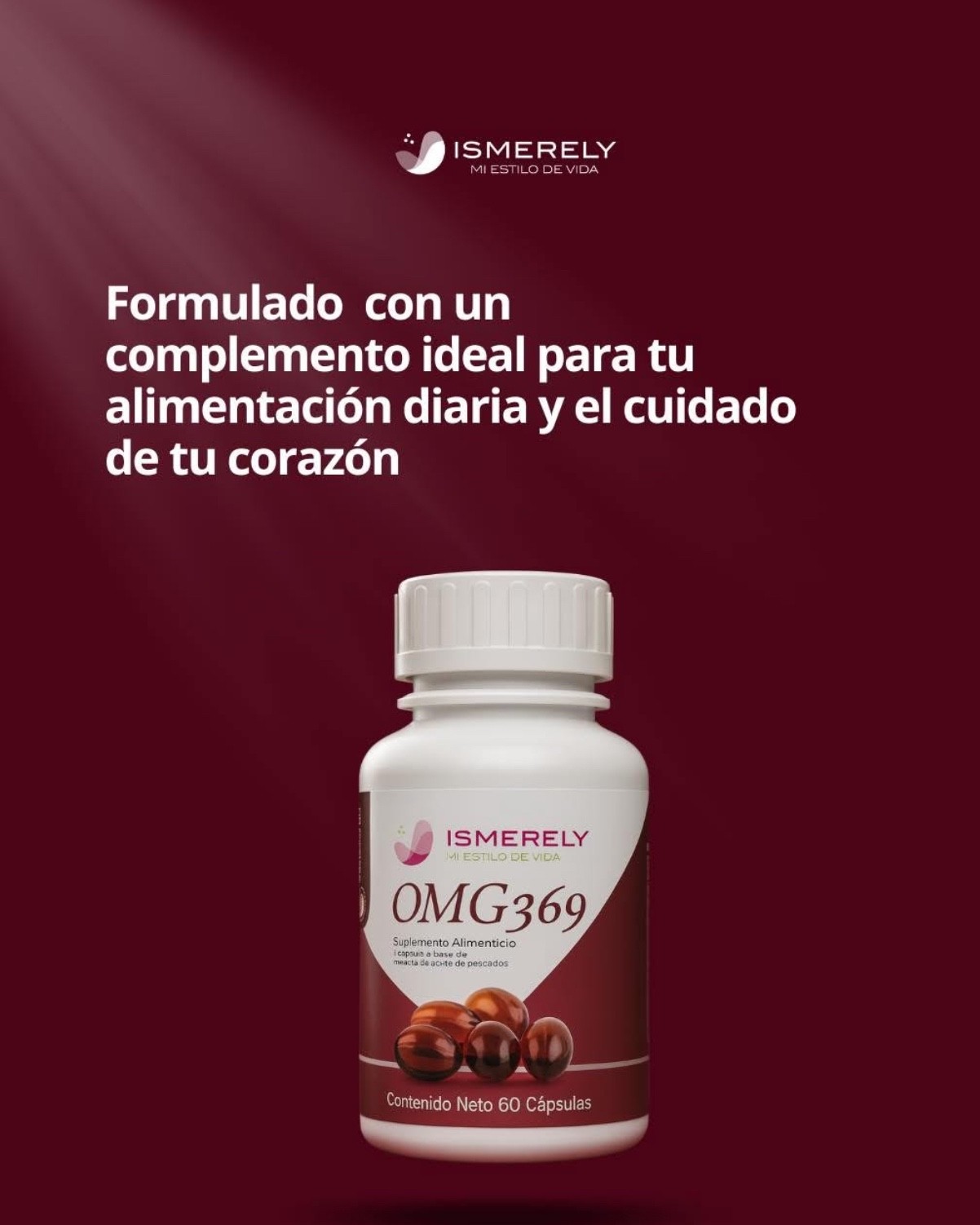 OMG 3,6,9 Ismerely Regula Niveles de Glucosa en la Sangre y Trigliceridos 60 cap