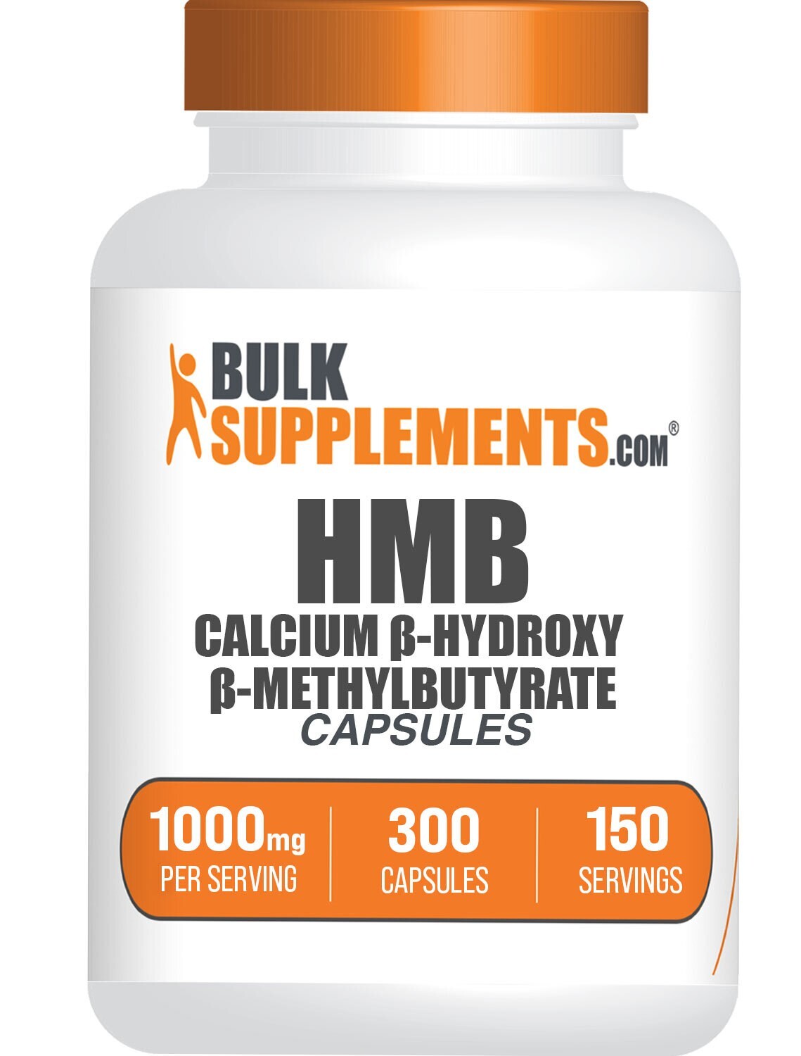 BulkSupplements Calcium HMB 300 Capsules – 1000 mg Per Serving