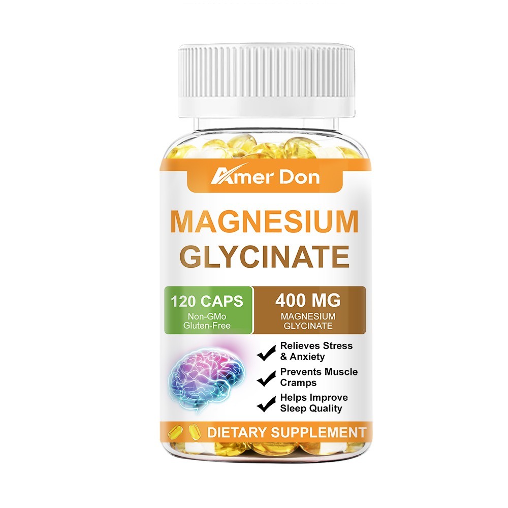 Magnesium Glycinate 400mg – Chelated High Absorption, For Sleep, Stress Relief