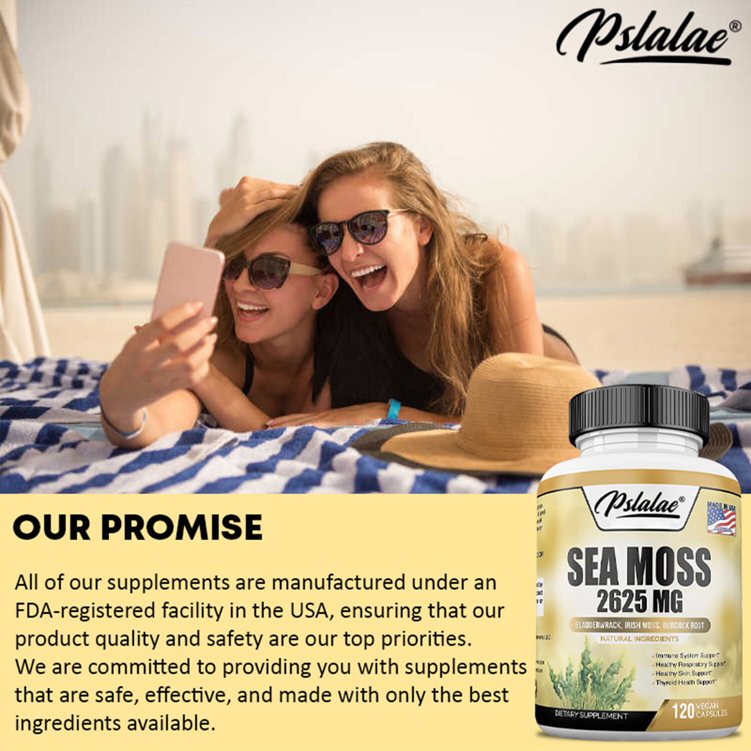 Sea Moss Capsules – Irish Moss, Bladderwrack, Burdock, Digestion & Immune Health