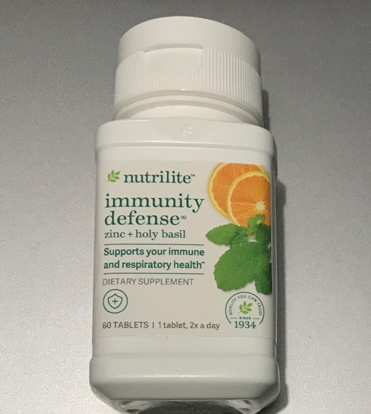 Nutrilite Immunity Defense Zinc + Holy Basil – 60 tablets EXP:09/2026