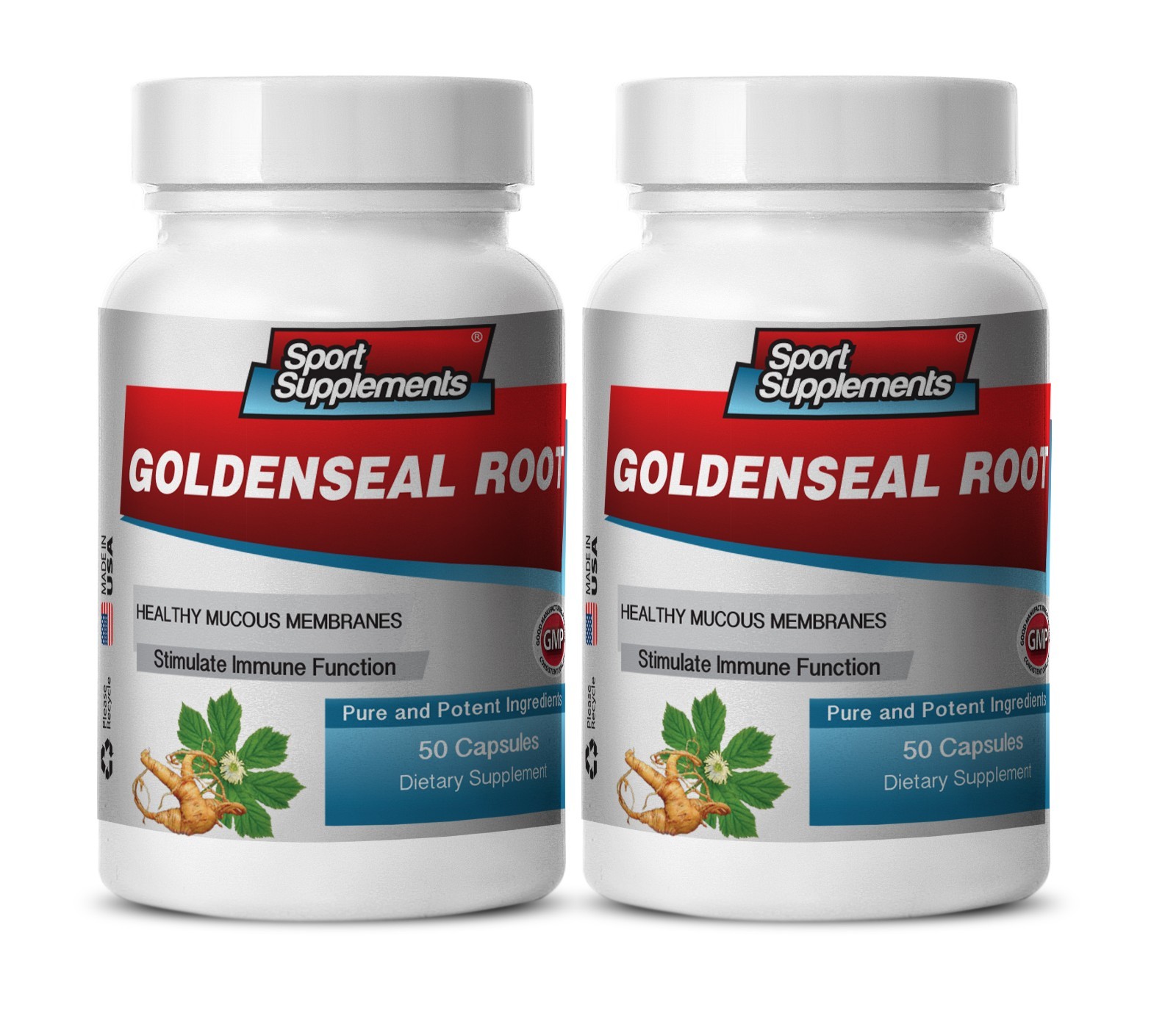 Goldenseal Powder – Goldenseal Root Hydrastis 520mg – Immune System Pills 2B