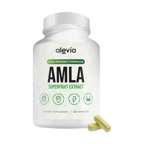Improved Alevia Organic Amla Capsules 1000mg Indian Gooseberry Antioxidant Suppl