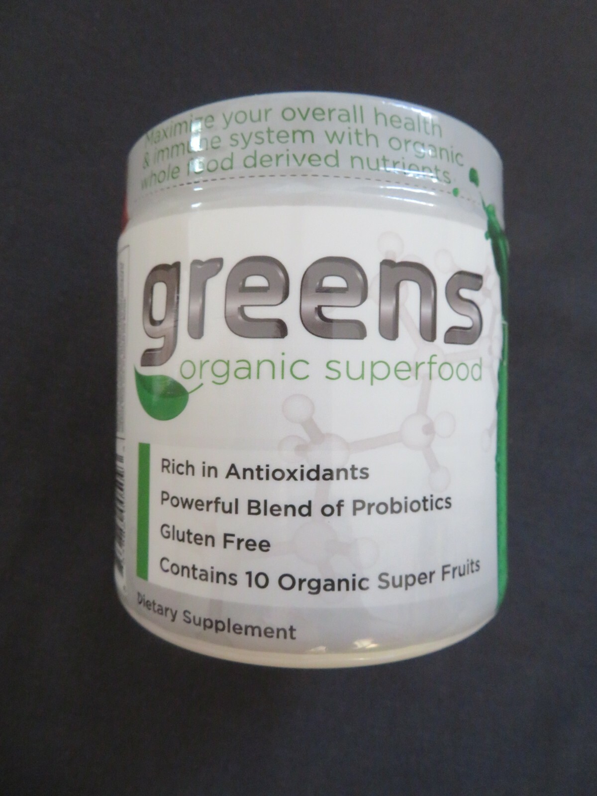 System LS Greens Organic Superfood Berry Flavor 210 g 30 Servings *6