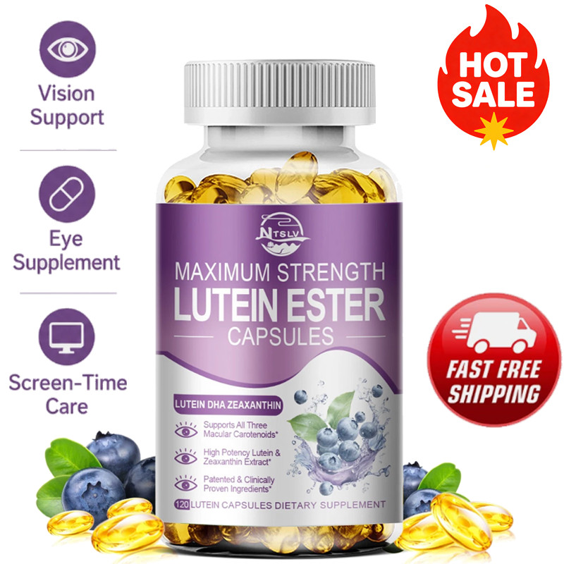 Lutein Ester DHA Zeaxanthin 120 Capsules Eye Wellness Supplement