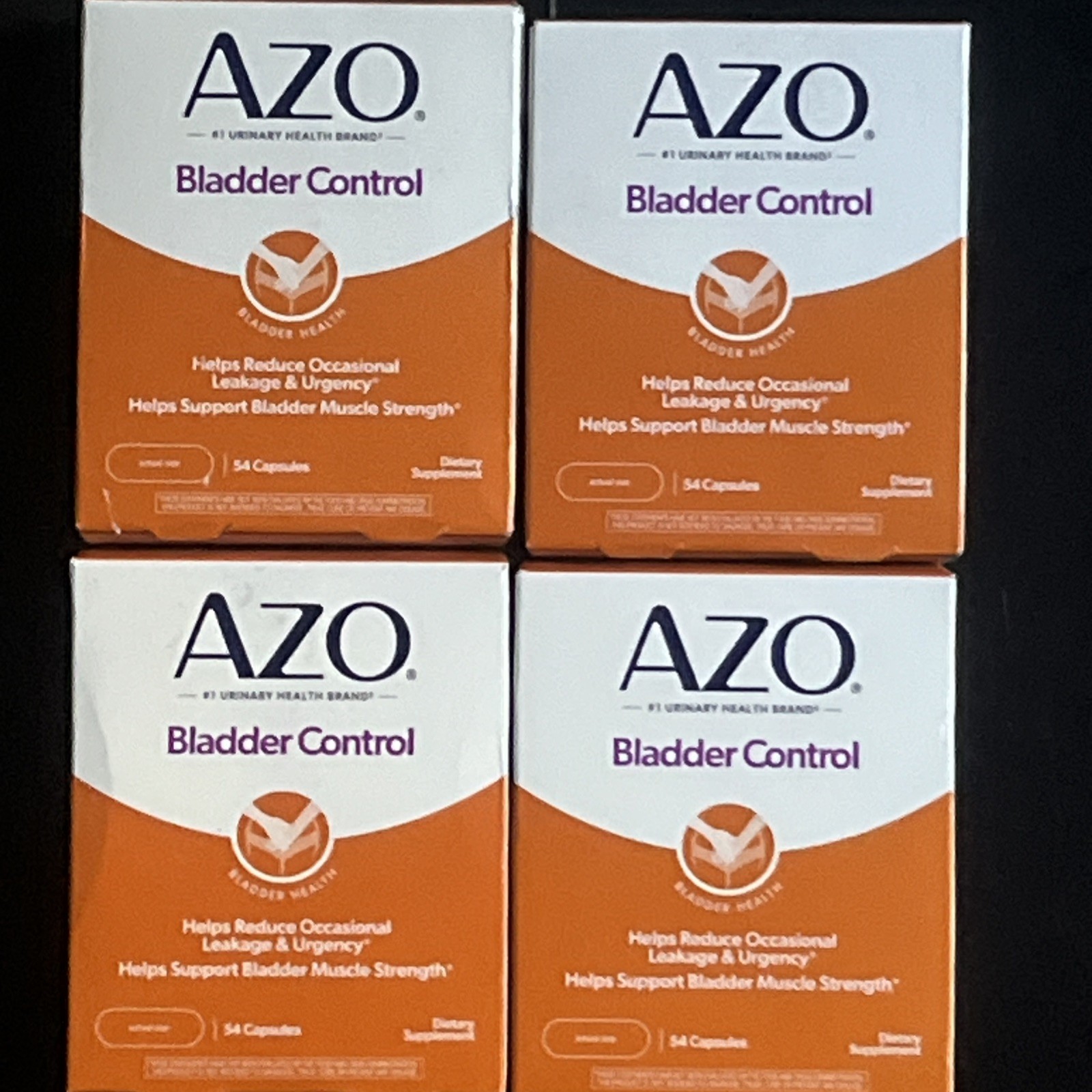 AZO Bladder Control with Go-Less 54 Capsules 4 Boxes 2/2027+