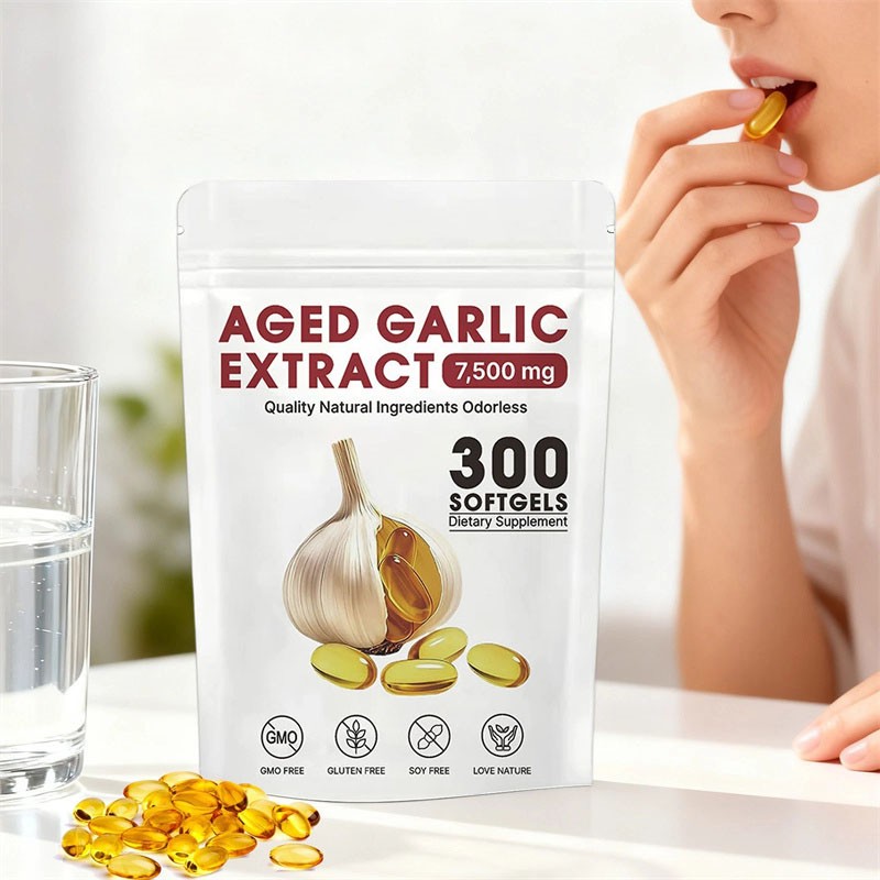 Aged Garlic Extract Capsules 7500mg 600 Count Elare Odorless Supplement 2-Year