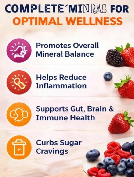 2PCS Optimize Minerals Daily Multi Mineral Powder / Gluten Free 30 Servings /